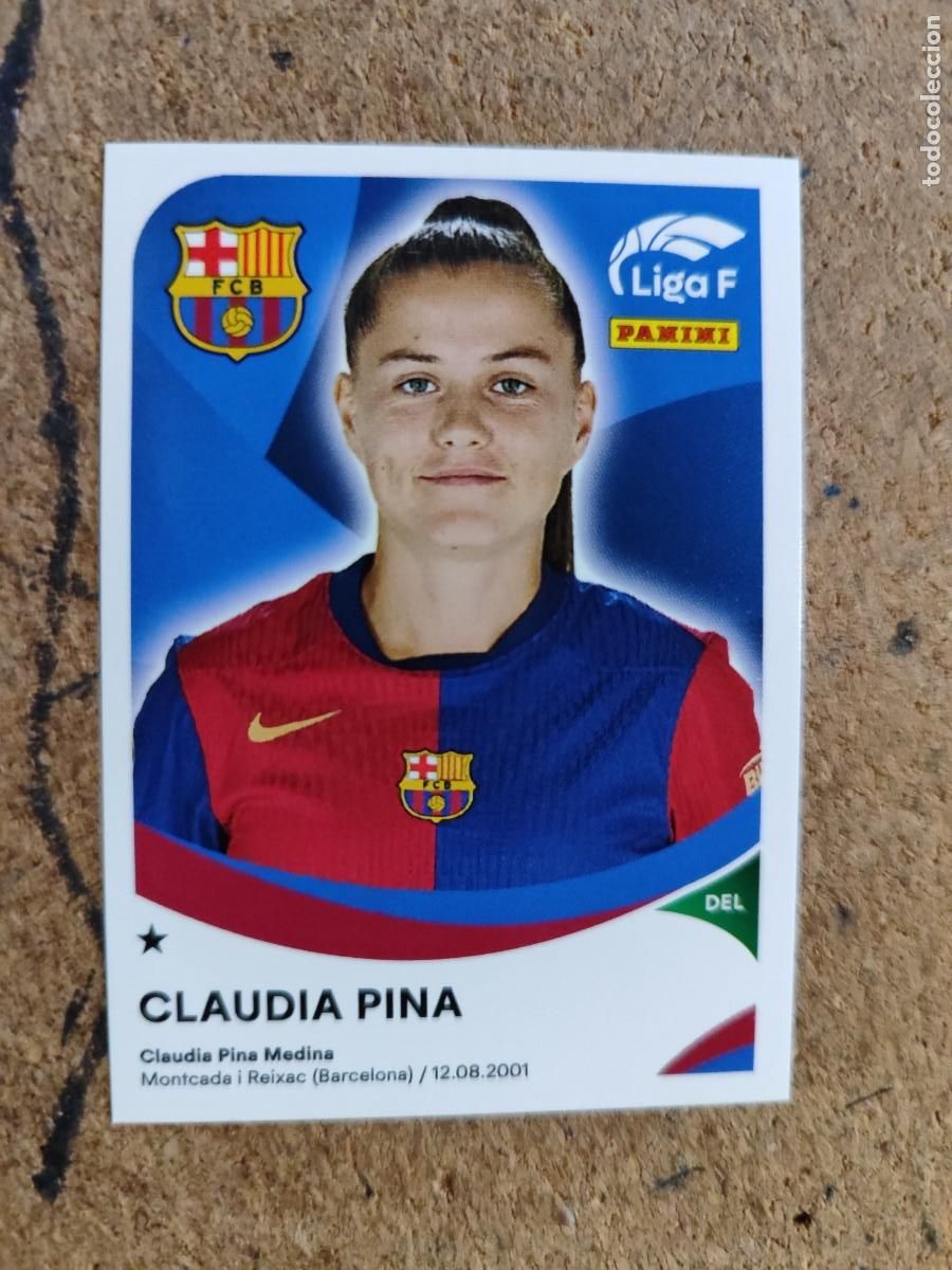 Cromos de f&uacute;tbol: LIGA F ( FEMENINA) 2024/25 STICKER CLAUDIA PINA FC BARCELONA # 58 PANINI