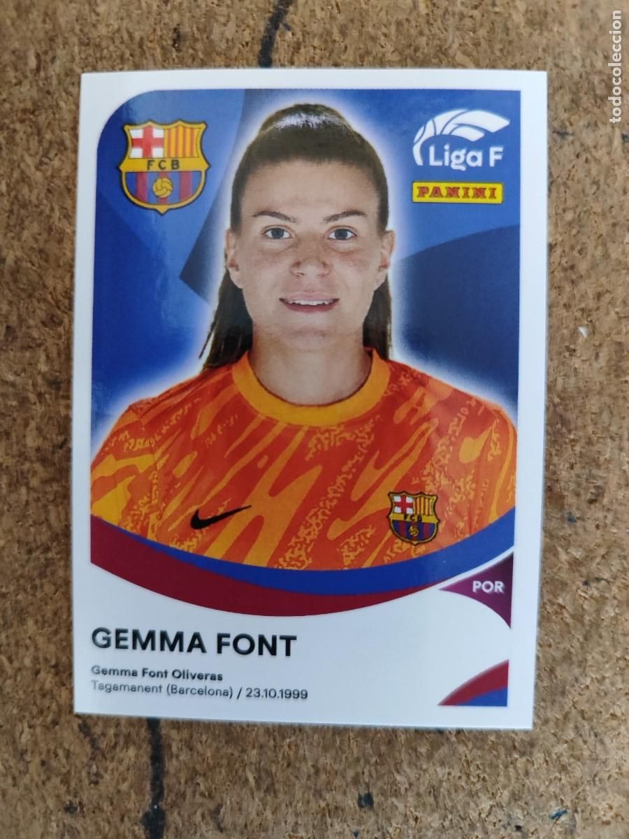 Cartes &agrave; collectionner de Football: LIGA F FEMENINA 2024/25 STICKER GEMMA FONT FC BARCELONA # 45B PANINI