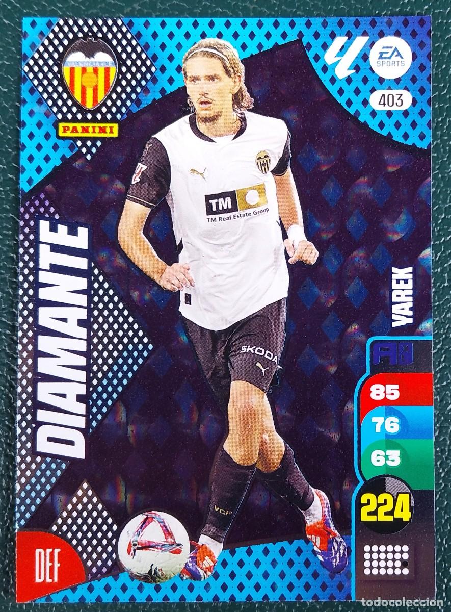 Figurine di Calcio: 403 YAREK VALENCIA CF DIAMANTE FICHAS ALBUM ADRENALYN XL 2024 2025 24 25