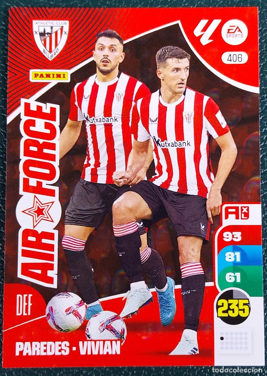 Cartes &agrave; collectionner de Football: 406 PAREDES - VIVIAN ATHLETIC DE BILBAO AIR FORCE FICHAS ALBUM ADRENALYN XL 2024 2025 24 25
