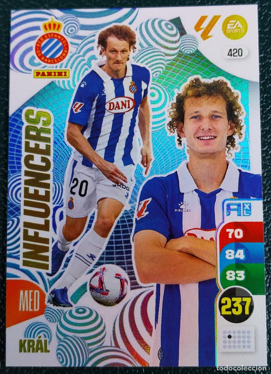 Cromos de F&uacute;tbol: 420 KRAL RCD ESPANYOL INFLUENCERS FICHAS ALBUM ADRENALYN XL 2024 2025 24 25