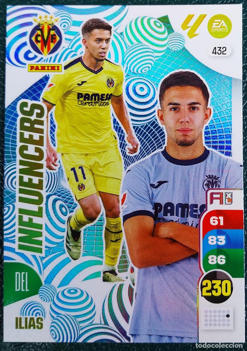 Cromos de F&uacute;tbol: 432 ILIAS VILLARREAL CF INFLUENCERS FICHAS ALBUM ADRENALYN XL 2024 2025 24 25