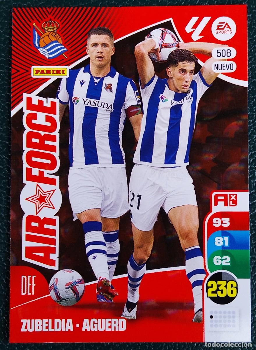 Cromos de F&uacute;tbol: 508 ZUBELDIA - AGUERD REAL SOCIEDAD AIR FORCE FICHAS ALBUM ADRENALYN XL 2024 2025 24 25