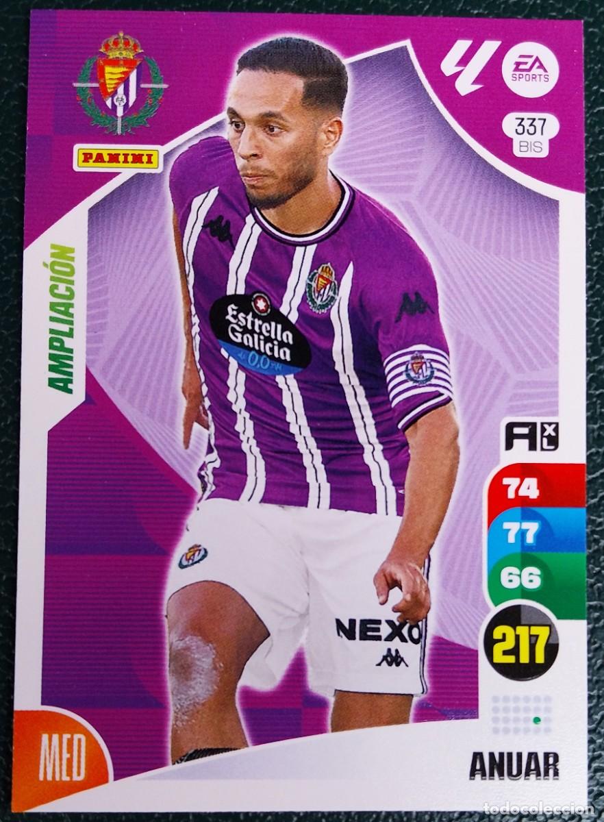 Cromos de F&uacute;tbol: 337 BIS ANUAR REAL VALLADOLID AMPLIACION FICHAS ALBUM ADRENALYN XL 2024 2025 24 25