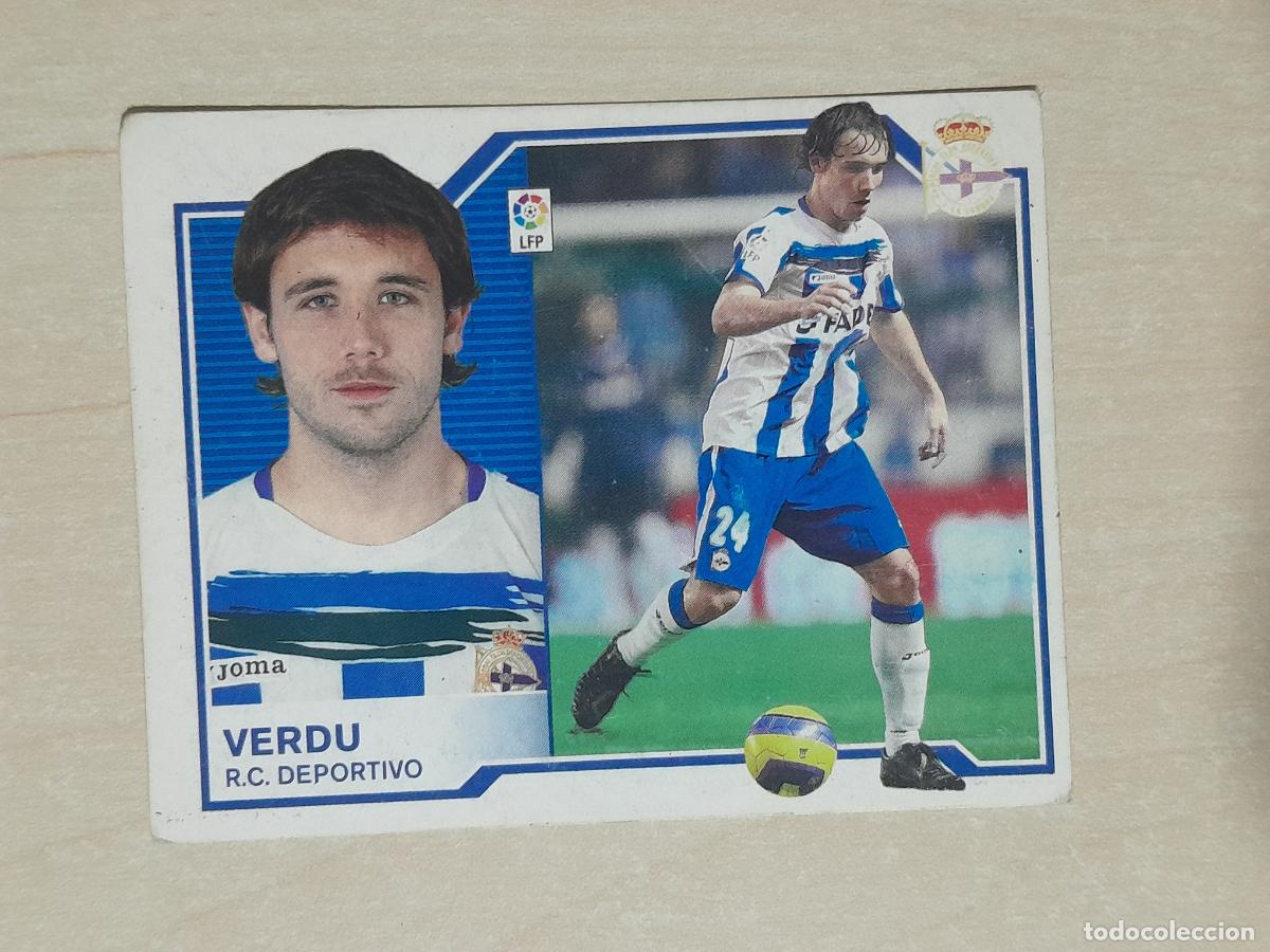 Cromos de Futebol: CROMO VERDU - ESTE 2007 08 - 07 08 - CROMO SIN PEGAR - DEPORTIVO DE LA CORU&Ntilde;A