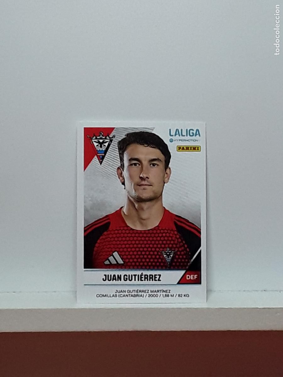 Cromos de f&uacute;tbol: LALIGA HYPERMOTION 2024 2025 24 25 ALBUM PANINI LIGA N 311 MIRANDES JUAN GUTIERREZ MARTINEZ