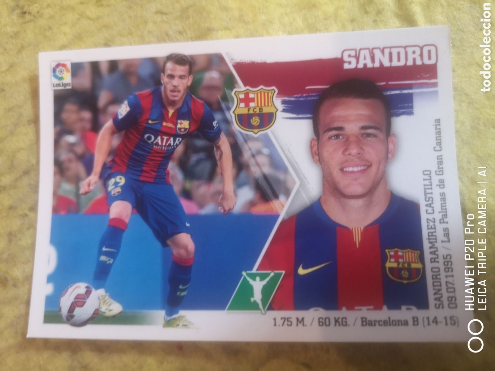 Cromos de f&uacute;tbol: EDICIONES ESTE 2015 2016 / 15 16 SANDRO 22 - BARCELONA - Foto 1