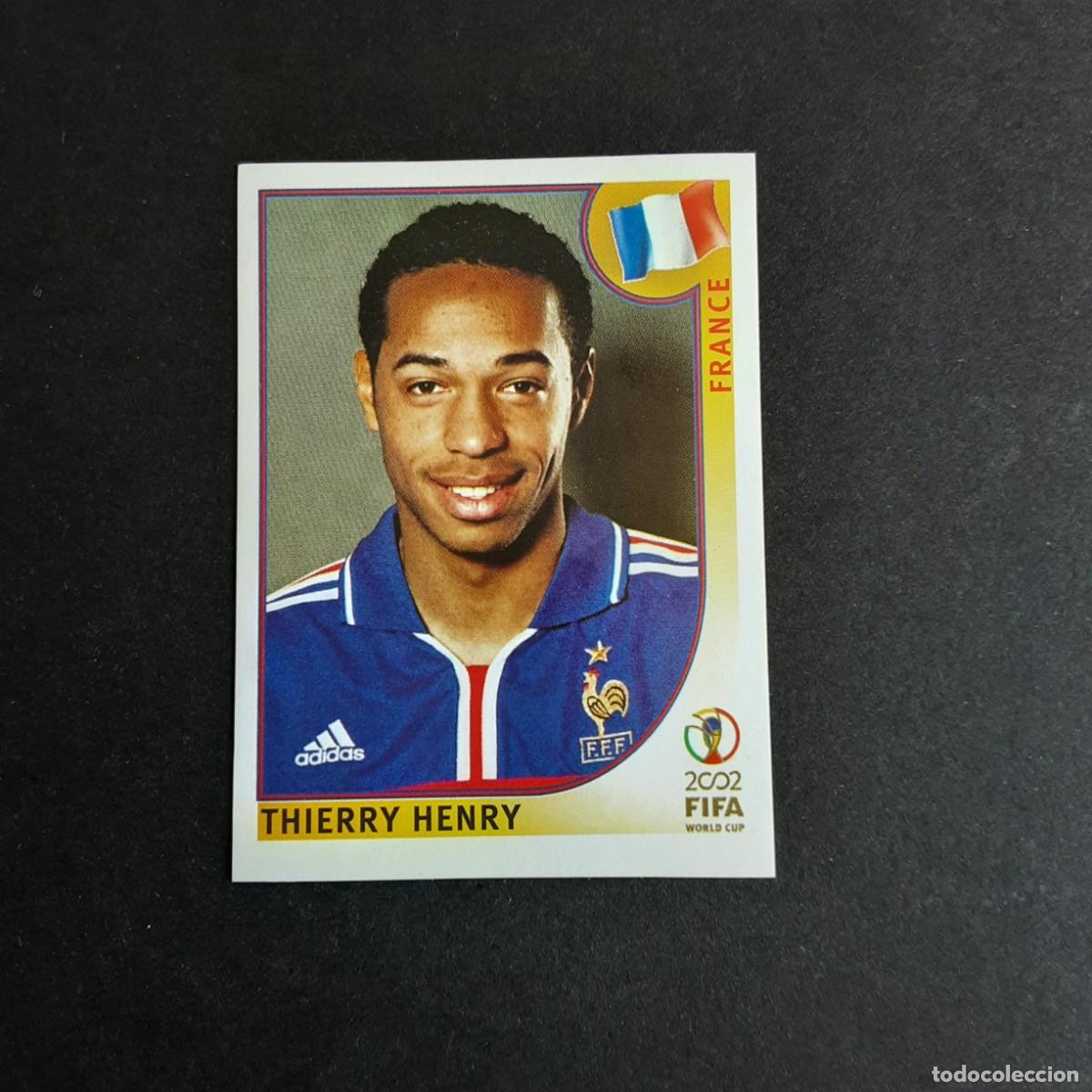 Figurine di Calcio: CROMO FUTBOL MUNDIAL 2002 EDITORIAL PANINI 41.HENRY-FRANCIA-NUNCA PEGADO-TRASERA EN AZUL