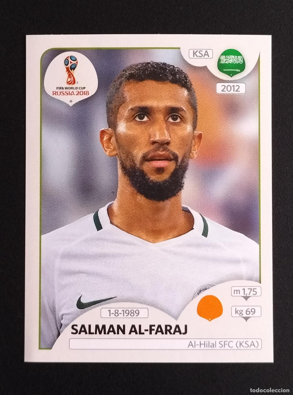 Cartes &agrave; collectionner de Football: 51 SALMAN AL-FARAJ ARABIA SAUDI VERSION PINK BACK CROMOS MUNDIAL 18 FIFA WORLD CUP RUSSIA RUSIA 2018