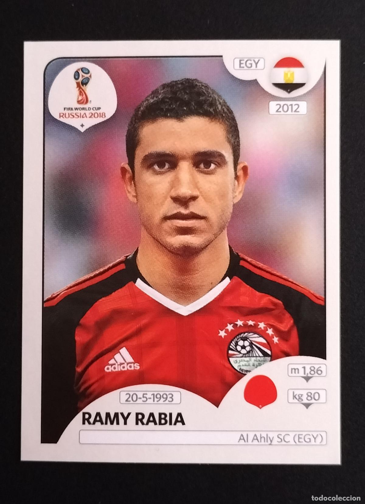 Cromos de F&uacute;tbol: 66 RAMY RABIA EGYPT EGIPTO VERSION PINK BACK CROMOS MUNDIAL 18 FIFA WORLD CUP RUSSIA RUSIA 2018