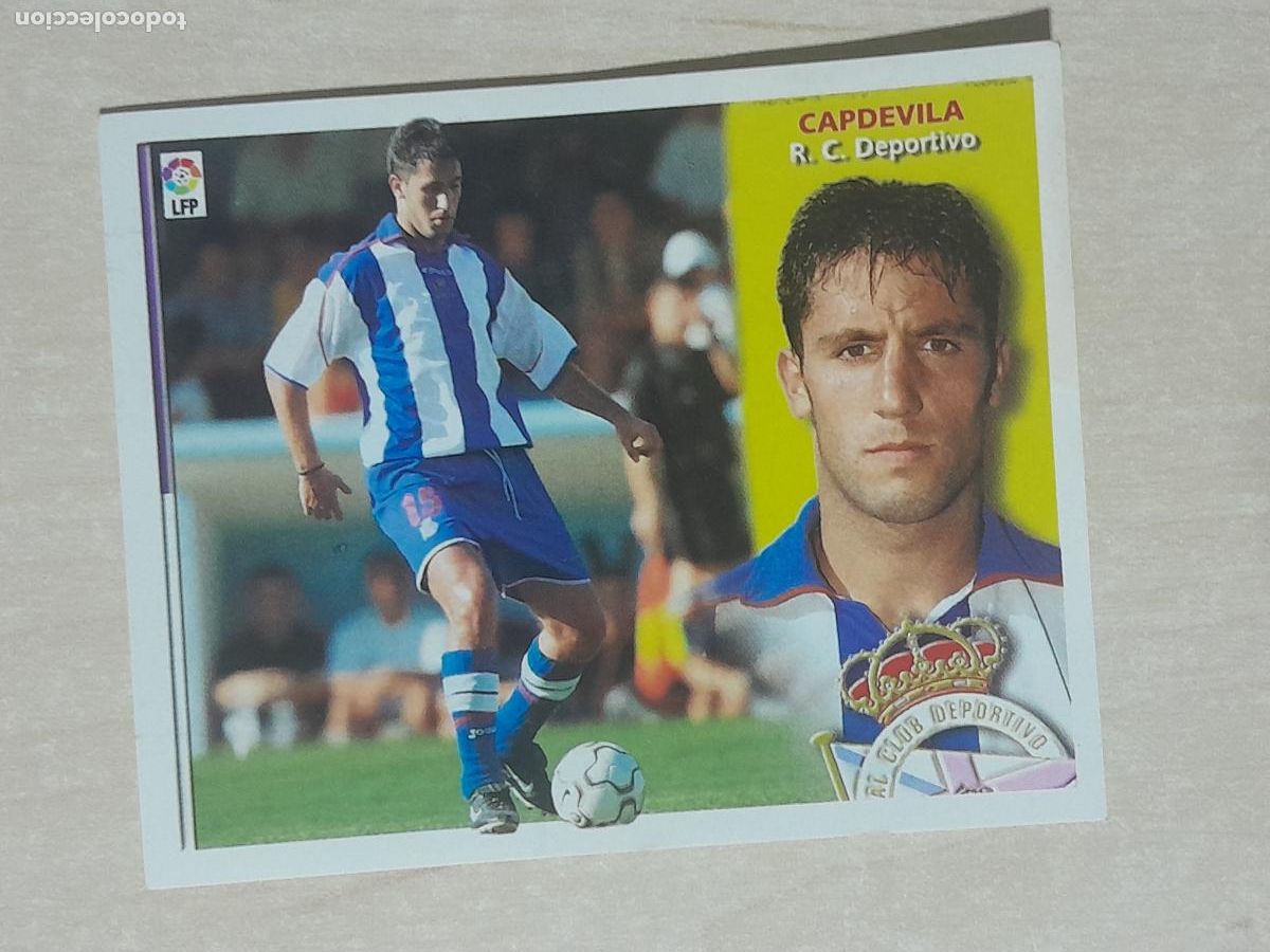Cartes &agrave; collectionner de Football: CROMO CAPDEVILA - ESTE 2002 03 - 02 03 - CROMO SIN PEGAR - DEPORTIVO DE LA CORU&Ntilde;A