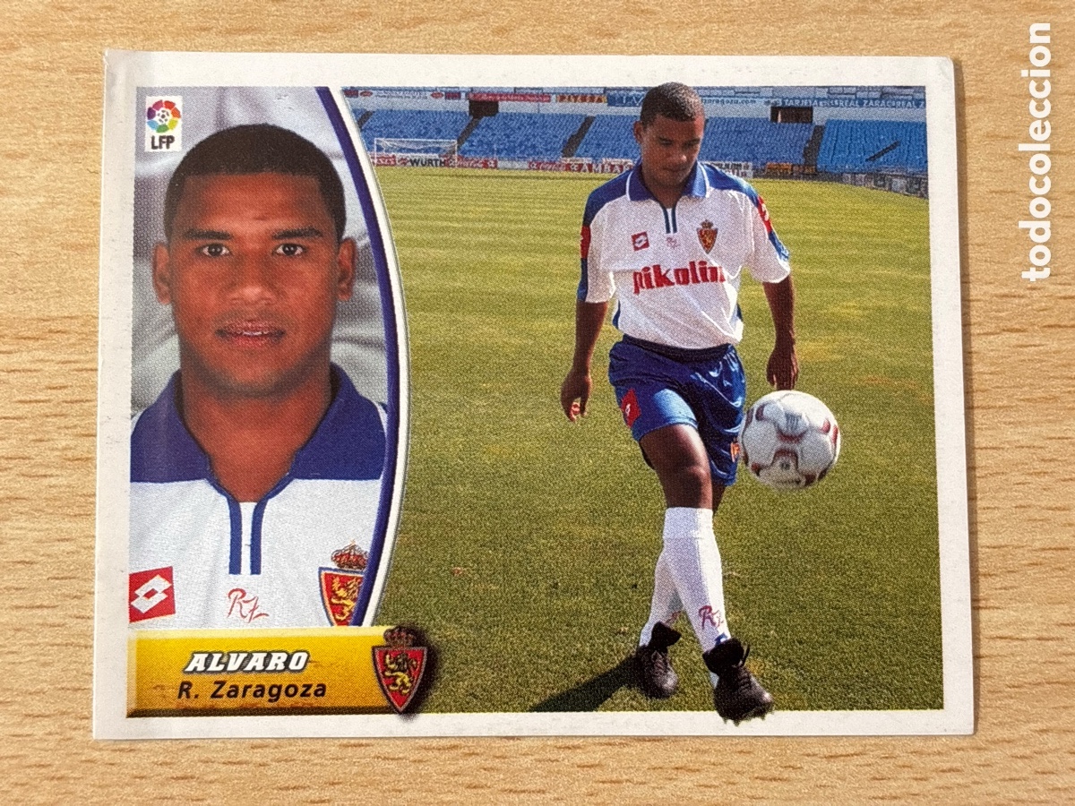 Cromos de f&uacute;tbol: Alvaro Real Zaragoza Coloca Ediciones Este 2003-04 ventanilla lateral - Foto 1