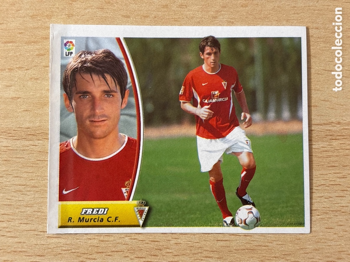 Cromos de f&uacute;tbol: Fredi Coloca Real Murcia Ediciones Este 2003-04 ventanilla lateral - Foto 1
