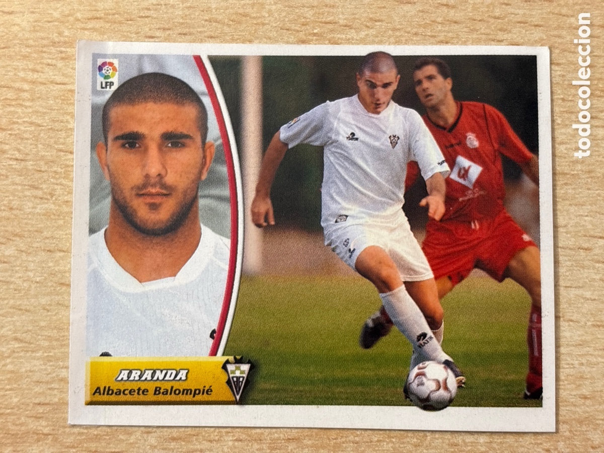 Cromos de f&uacute;tbol: Aranda Coloca Albacete Balompi&eacute; Ediciones Este 2003-04 ventanilla lateral - Foto 1