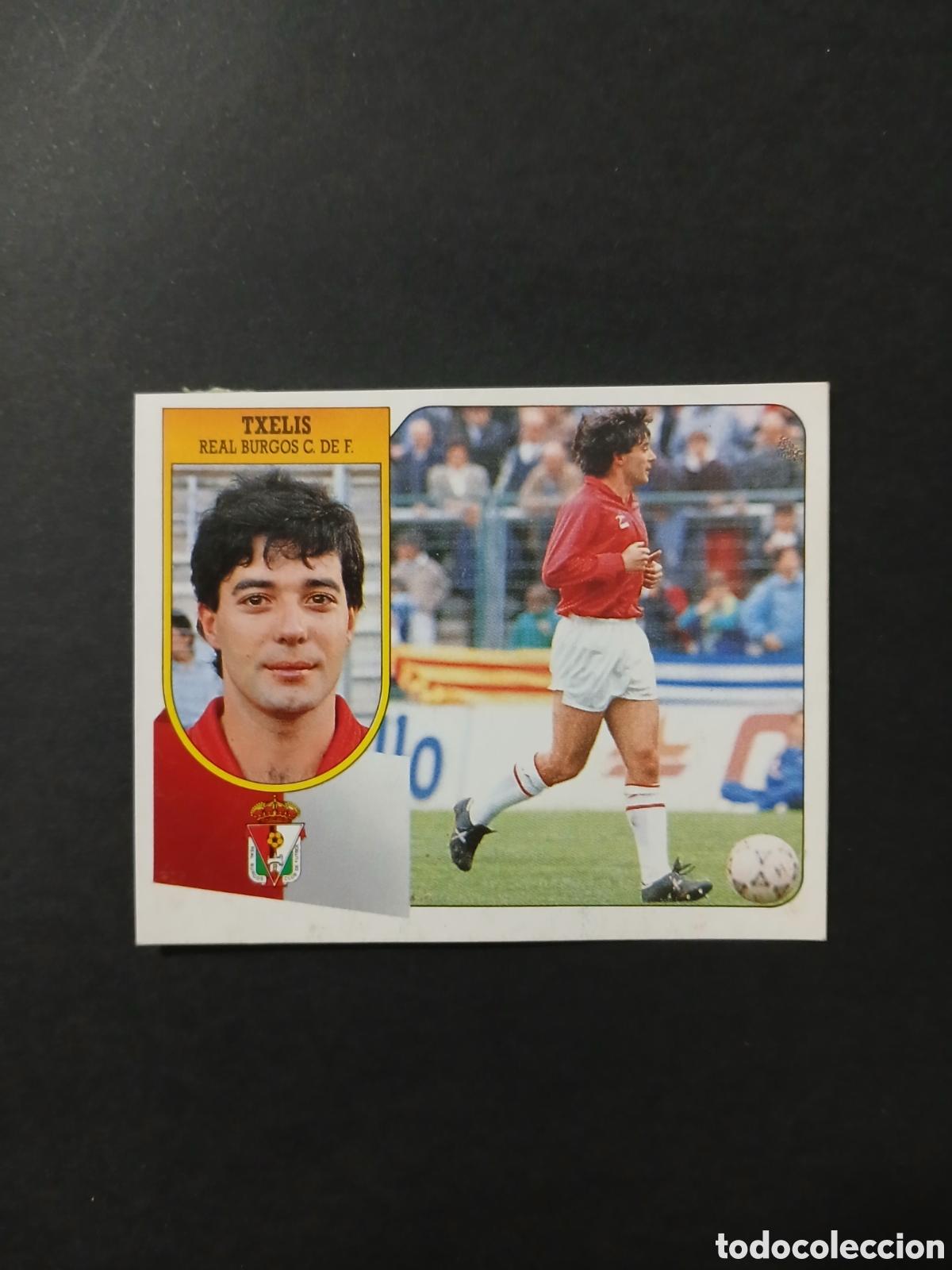 Fu&szlig;ball-Sticker: TXELIS BURGOS BAJA LIGA ESTE 1991/92 91 92 CARTON DESPEGADO