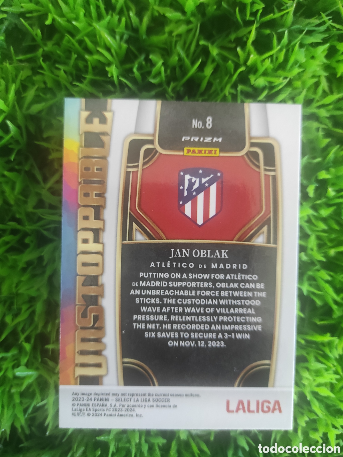 Cromos de f&uacute;tbol: Oblak Atletico De Madrid UNSTOPPABLE Select 23-24 # 8 - Foto 2