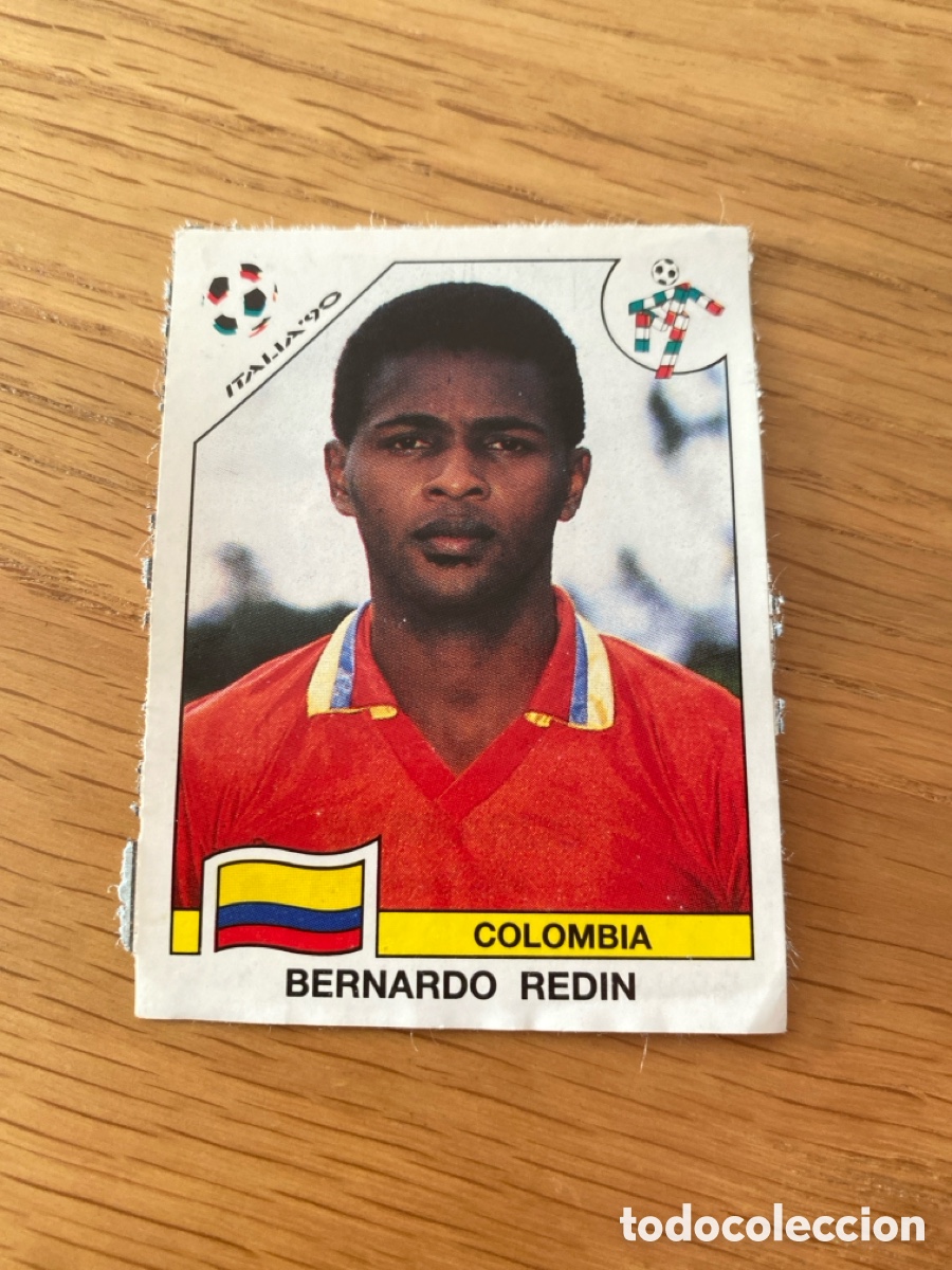Cromos de f&uacute;tbol: Cromo panini mundial Italia 90 n&uacute;mero 299 Redin - Stickers album world cup Italy 1990