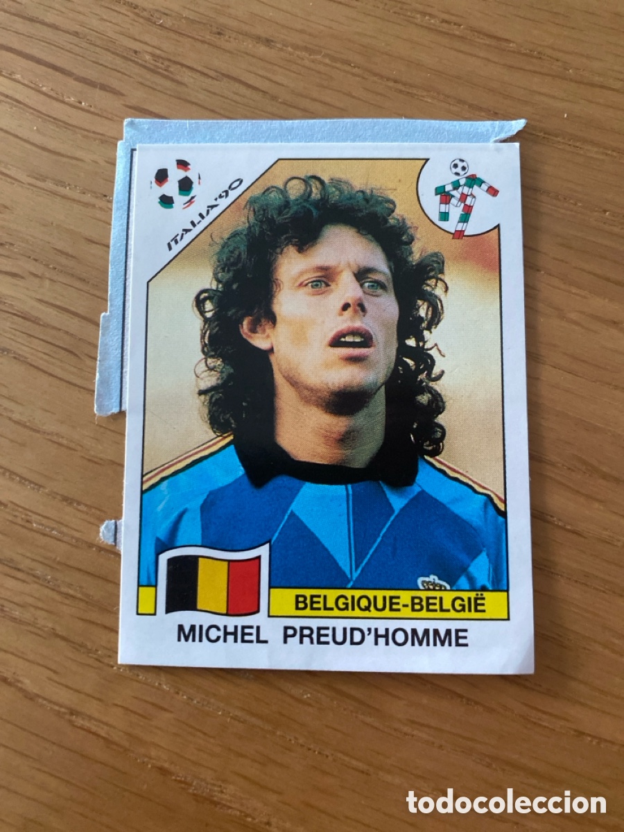 Cromos de f&uacute;tbol: Cromo panini mundial Italia 90 n&uacute;mero 326 Preud&rsquo;Homme - Stickers album world cup Italy 1990