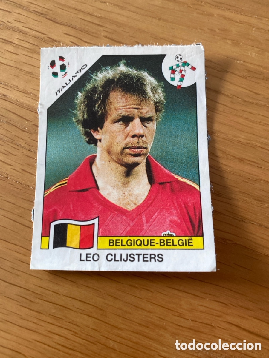 Cromos de f&uacute;tbol: Cromo panini mundial Italia 90 n&uacute;mero 331 Clijsters - Stickers album world cup Italy 1990