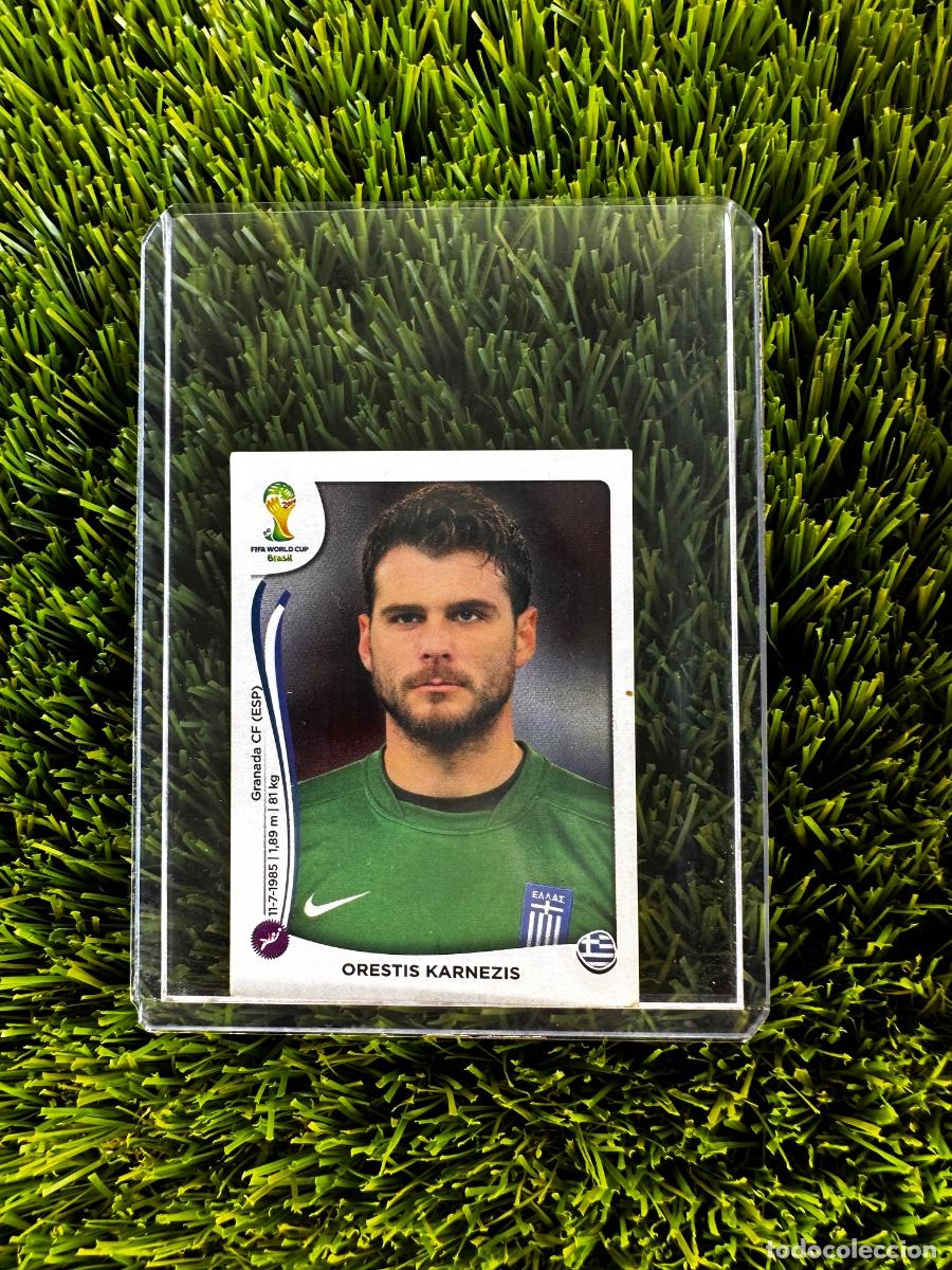 Cartes &agrave; collectionner de Football: N&ordm; 205 Orestis Karnezis Grecia Mundial Brasil 2014 Stickers