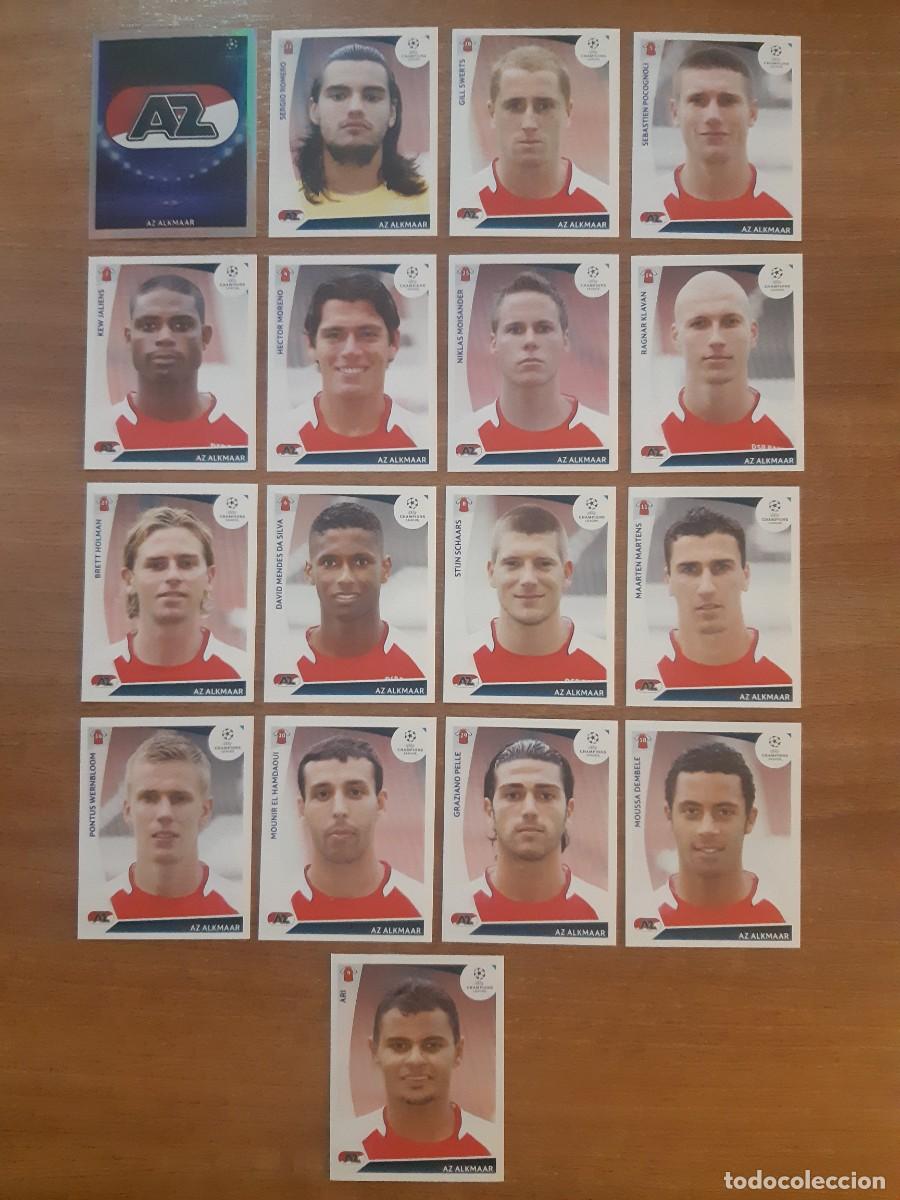 Cartes &agrave; collectionner de Football: LOTE 17 CROMOS DIFERENTES AZ ALKMAAR HOLANDA CHAMPIONS LEAGUE 09-10 PANINI. NUEVOS
