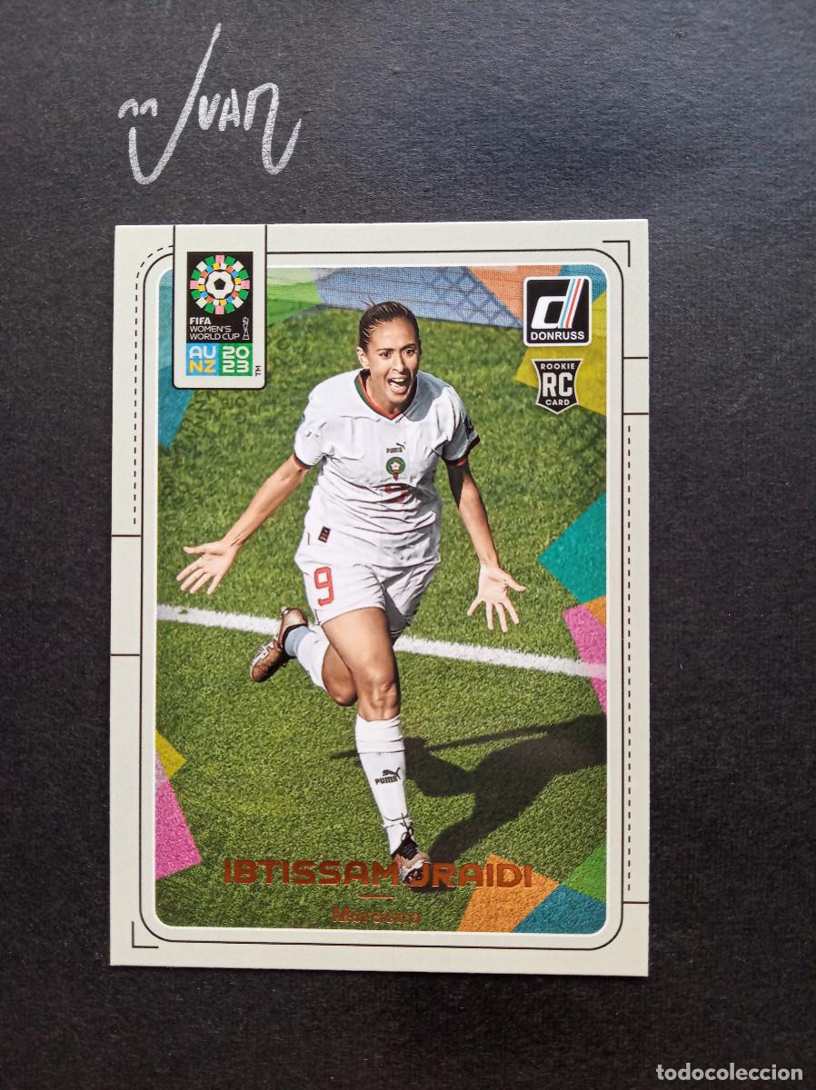 Fu&szlig;ball-Sticker: 109 Rookie IBTISSAM JRAIDI MARRUECOS AL-AHLI ⚽ Panini &reg; Donruss FIFA Women World Cup 2023 NUEVO
