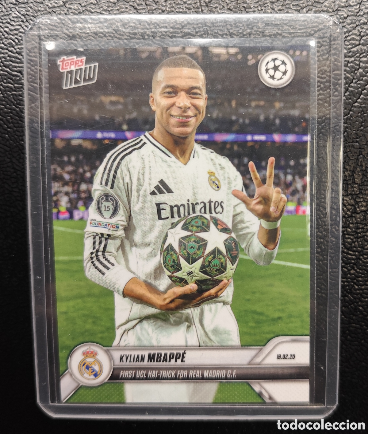 Cromos de F&uacute;tbol: TOPPS NOW MBAPPE HAT TRICK