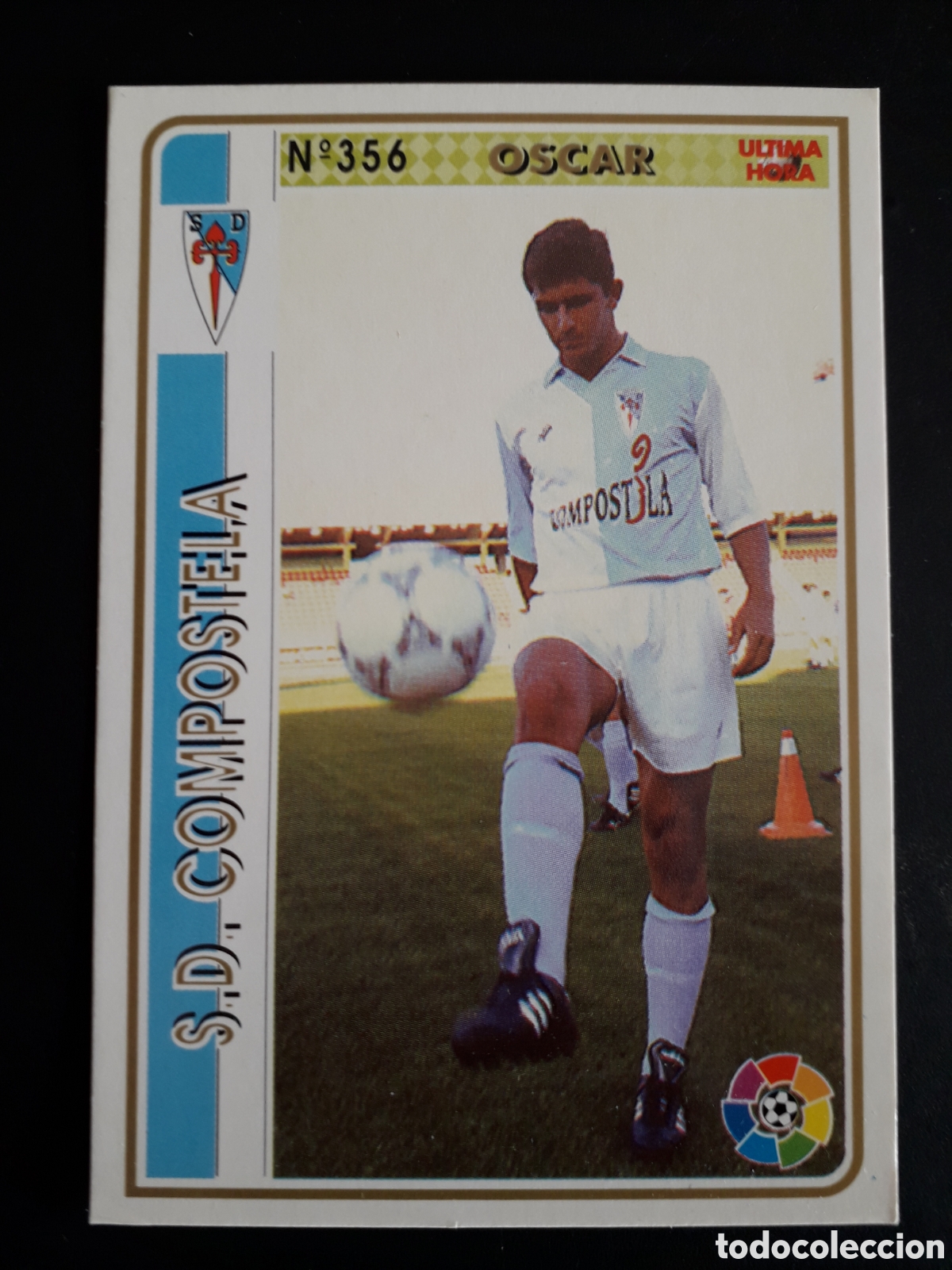 Cromos de f&uacute;tbol: &Oacute;SCAR COMPOSTELA ULTIMA HORA FICHAS LIGA 1994 1995 94 95 N&deg; 356 MUNDICROMO MC PEDIDO M&Iacute;NIMO 3&euro;.