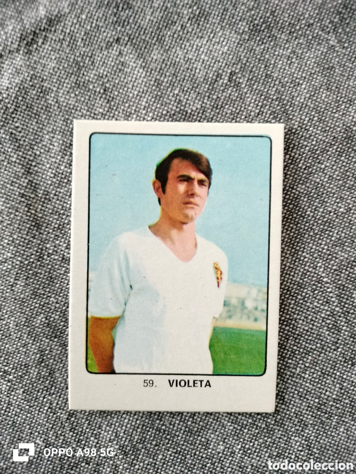 Cromos de Futebol: Cromo 59 Violeta Zaragoza Keisa Campeones del deporte mundial 1974