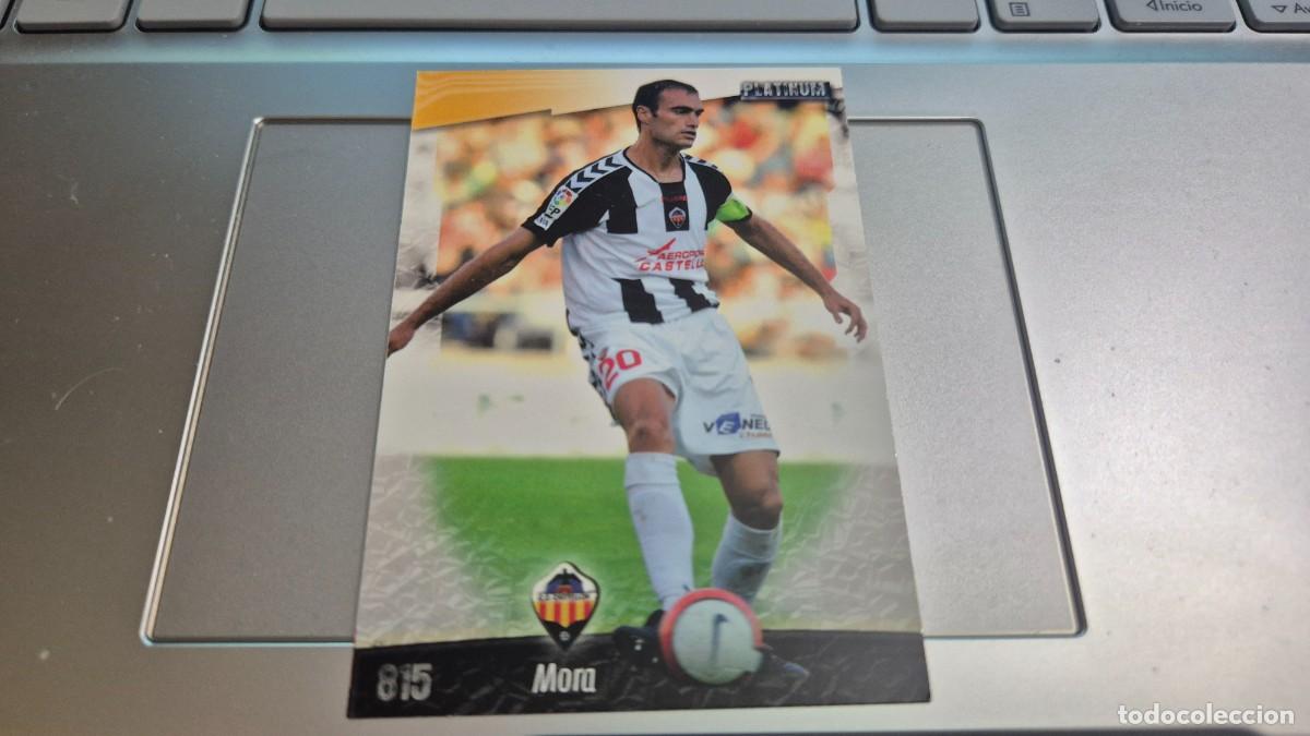 Figurine di Calcio: LOTE MUNDICROMO LAS FICHAS DE LA LIGA 2009 N&ordm; 815 PLATINUM MORA