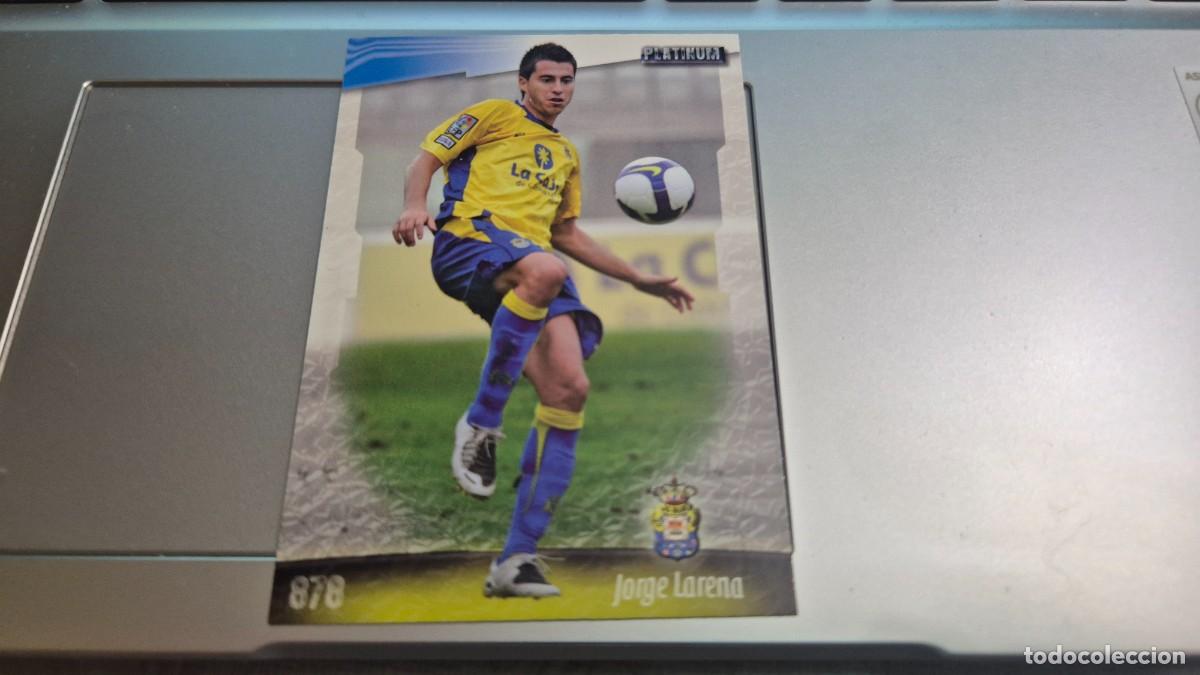 Figurine di Calcio: LOTE MUNDICROMO LAS FICHAS DE LA LIGA 2009 N&ordm; 878 PLATINUM JORGE LARENA