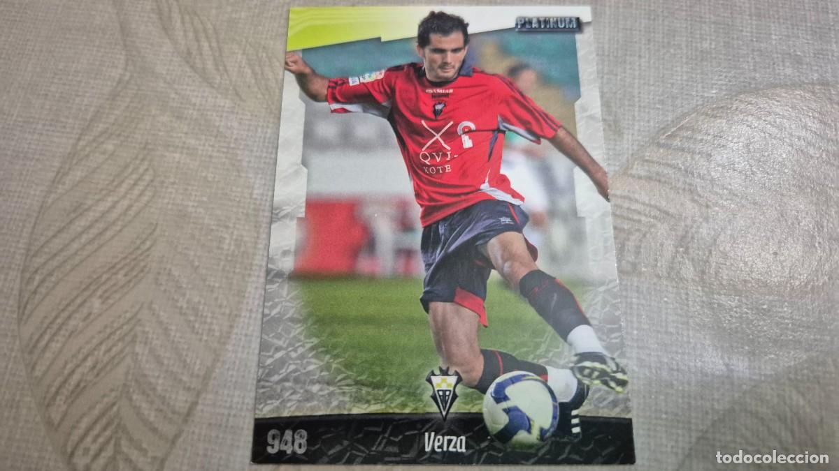 Football Stickers: LOTE MUNDICROMO LAS FICHAS DE LA LIGA 2009 N&ordm; 948 PLATINUM VERZA