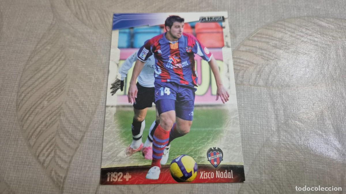 Football Stickers: LOTE MUNDICROMO LAS FICHAS DE LA LIGA 2009 N&ordm; 1192 + PLATINUM XISCO NADAL