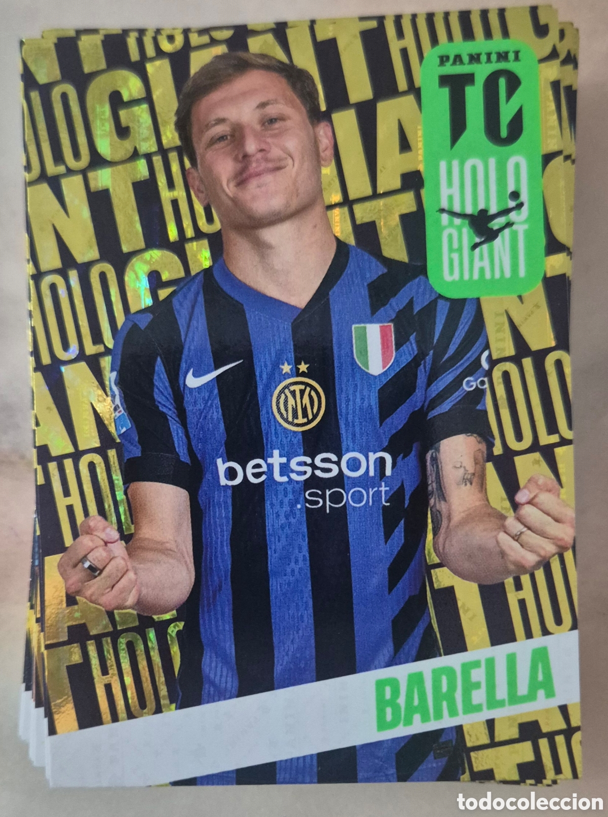 Cromos de f&uacute;tbol: Barella inter holo giant top class 2025 - Foto 1