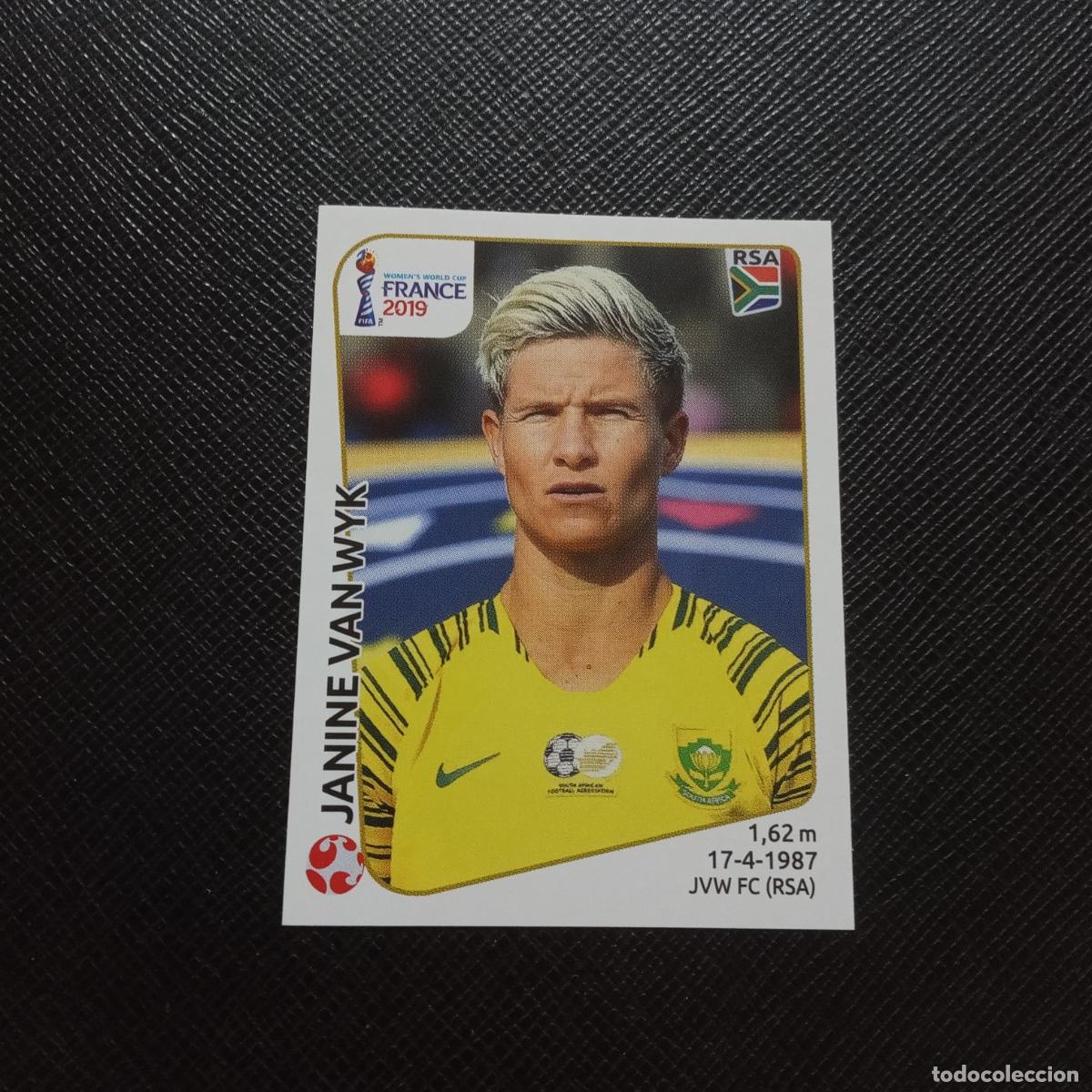 Cromos de f&uacute;tbol: 161 VAN WYK SOUTH AFRICA PANINI FEMENINO WOMEN&acute;S MUNDIAL 2019 FRANCIA 19 SIN PEGAR A183 PG280