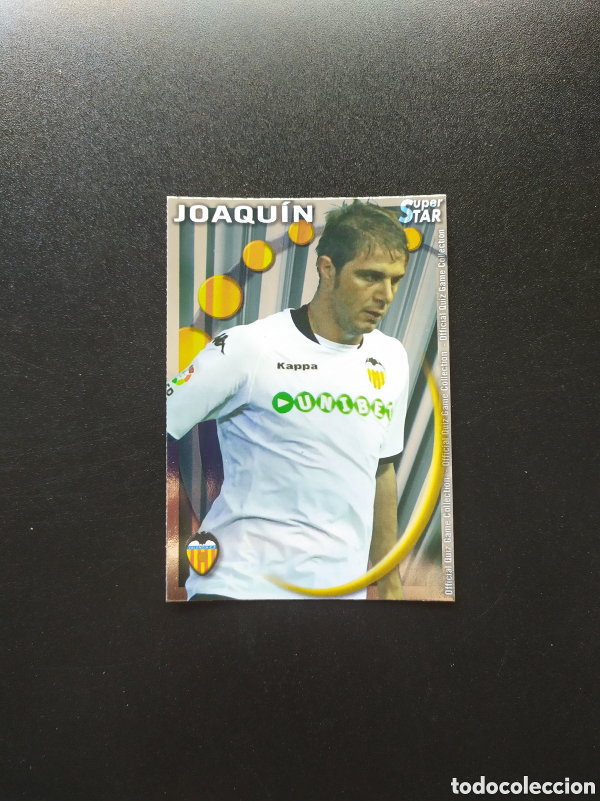 Cromos de f&uacute;tbol: Mundicromo fichas liga 2010 2011 10 11 Joaqu&iacute;n superstar brillo liso n&deg; 81 Valencia