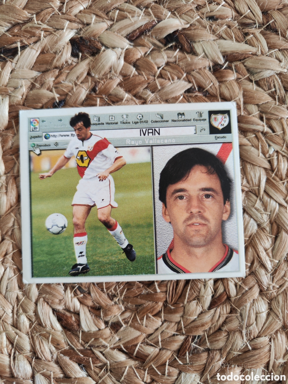 Cromos de f&uacute;tbol: Este 01 02 2001 2002 sin pegar Rayo Vallecano Iv&aacute;n - Foto 1