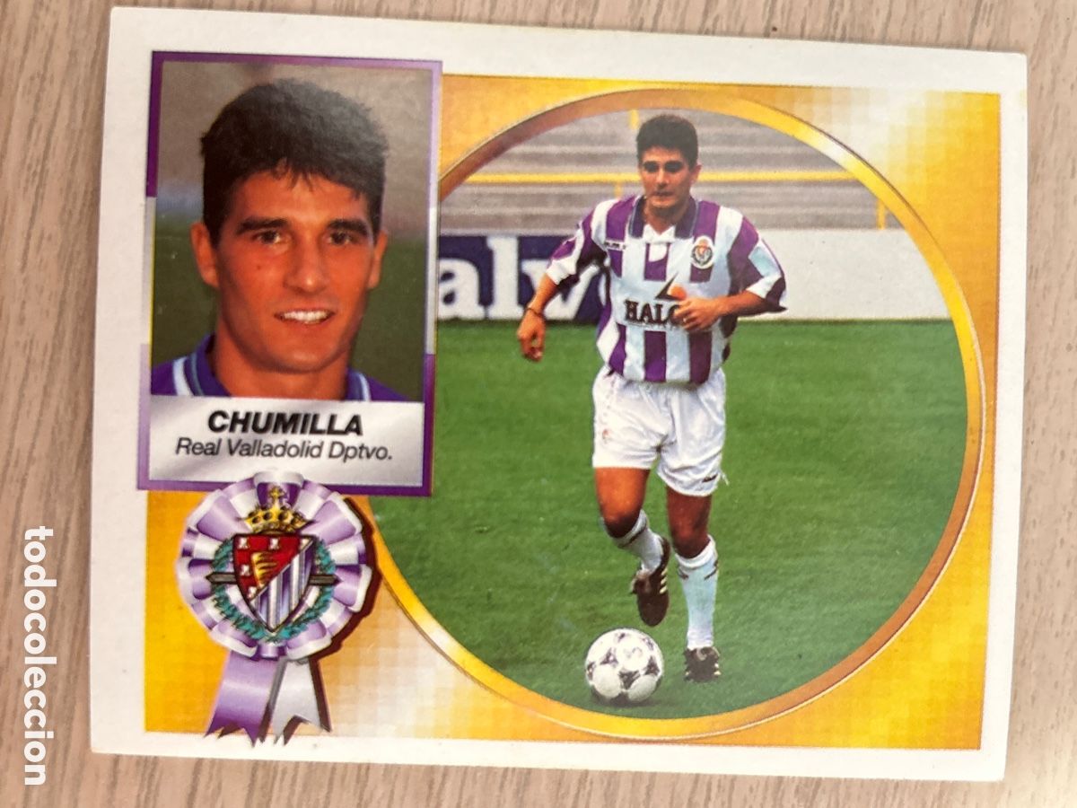 Fu&szlig;ball-Sticker: CHUMILLA VALLADOLID FICHAJE 3 BIS LIGA ESTE 1994 1995 94 95 NUNCA PEGADO SIN PEGAR
