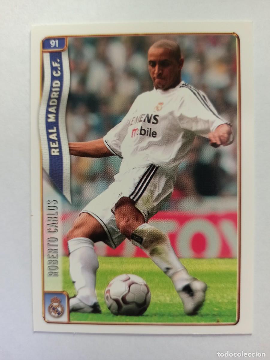 Cromos de F&uacute;tbol: CARD 91 ROBERTO CARLOS REAL MADRID - MUNDICROMO MC LAS FICHAS DE LA LIGA 2004 2005 04 05