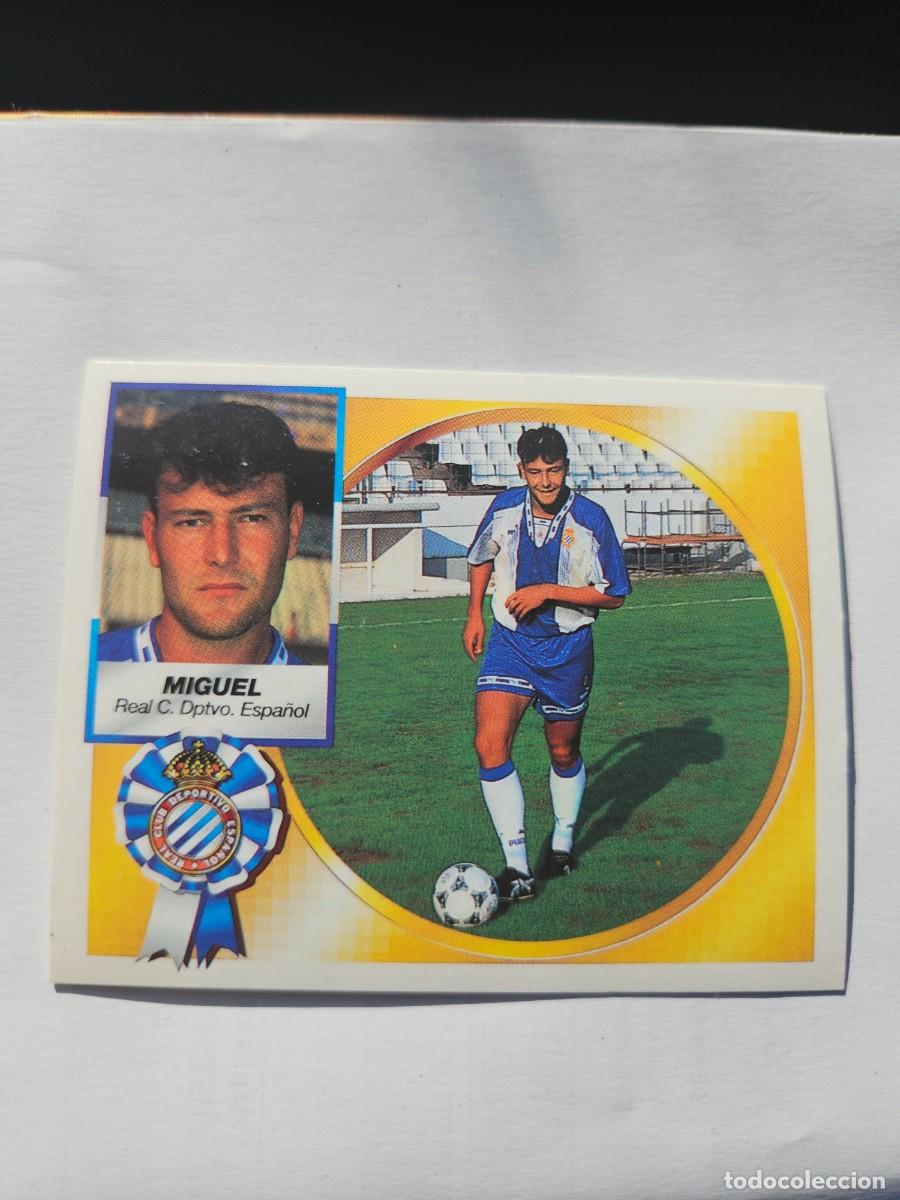 Fu&szlig;ball-Sticker: MIGUEL ESPA&Ntilde;OL COLOCA LIGA ESTE 1994/95 94 95 NUNCA PEGADO SIN PEGAR