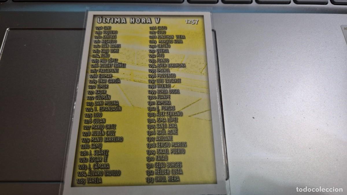 Fu&szlig;ball-Sticker: LOTE MUNDICROMO LAS FICHAS DE LA LIGA 2015 N&ordm; 1257 ULTIMA HORA V