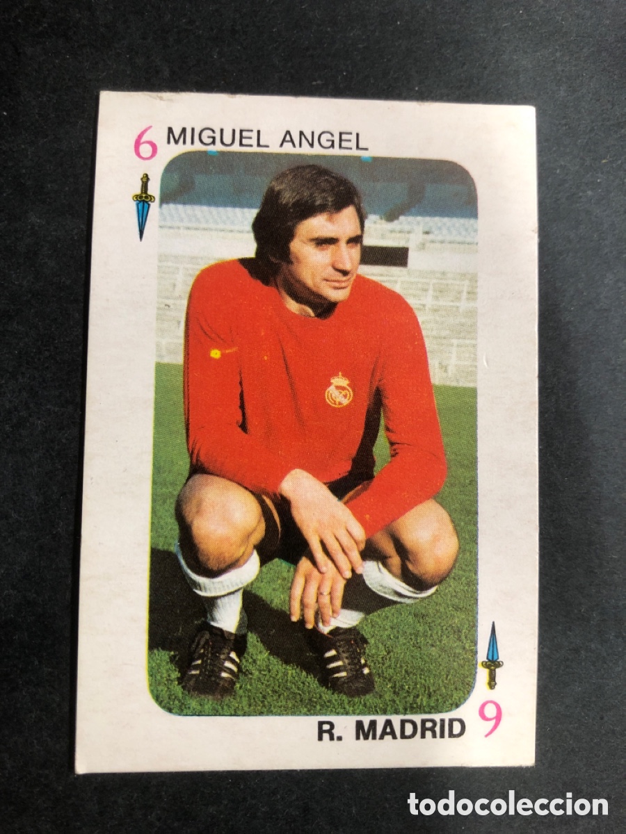 Football Stickers: CROMO FUTBOL SIN PEGAR FUTBOLISTAS TELE MOTOR MIGUEL ANGEL R. MADRID EDICIONES ESTE