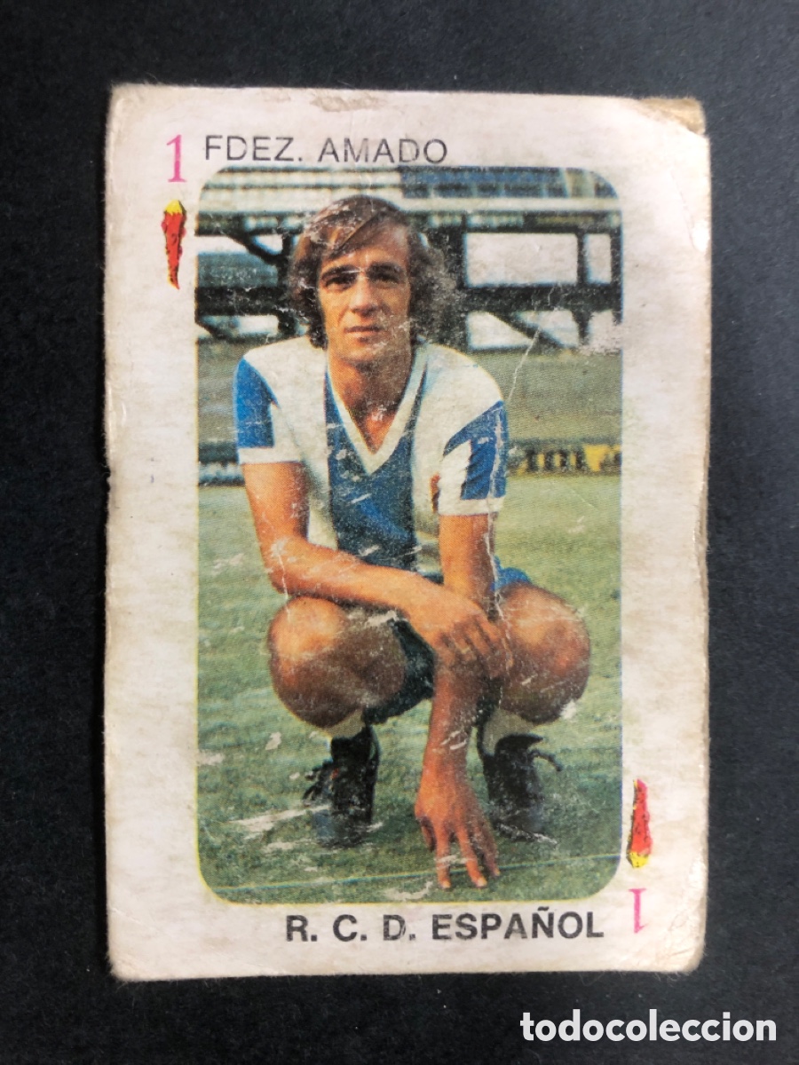 Football Stickers: CROMO FUTBOL SIN PEGAR FUTBOLISTAS TELE MOTOR FDEZ AMADO R.C.D ESPA&Ntilde;OL EDICIONES ESTE