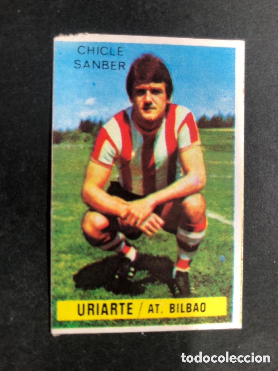 Football Stickers: CROMO FUTBOL SIN PEGAR AT BILBAO URIARTE CHICLE SANBER 1975