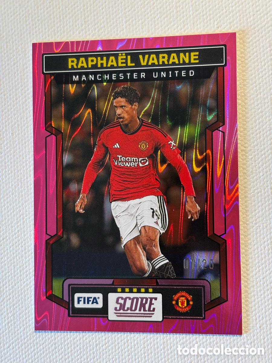 Cromos de f&uacute;tbol: Raphael Varane numerado 1/20 - Foto 1
