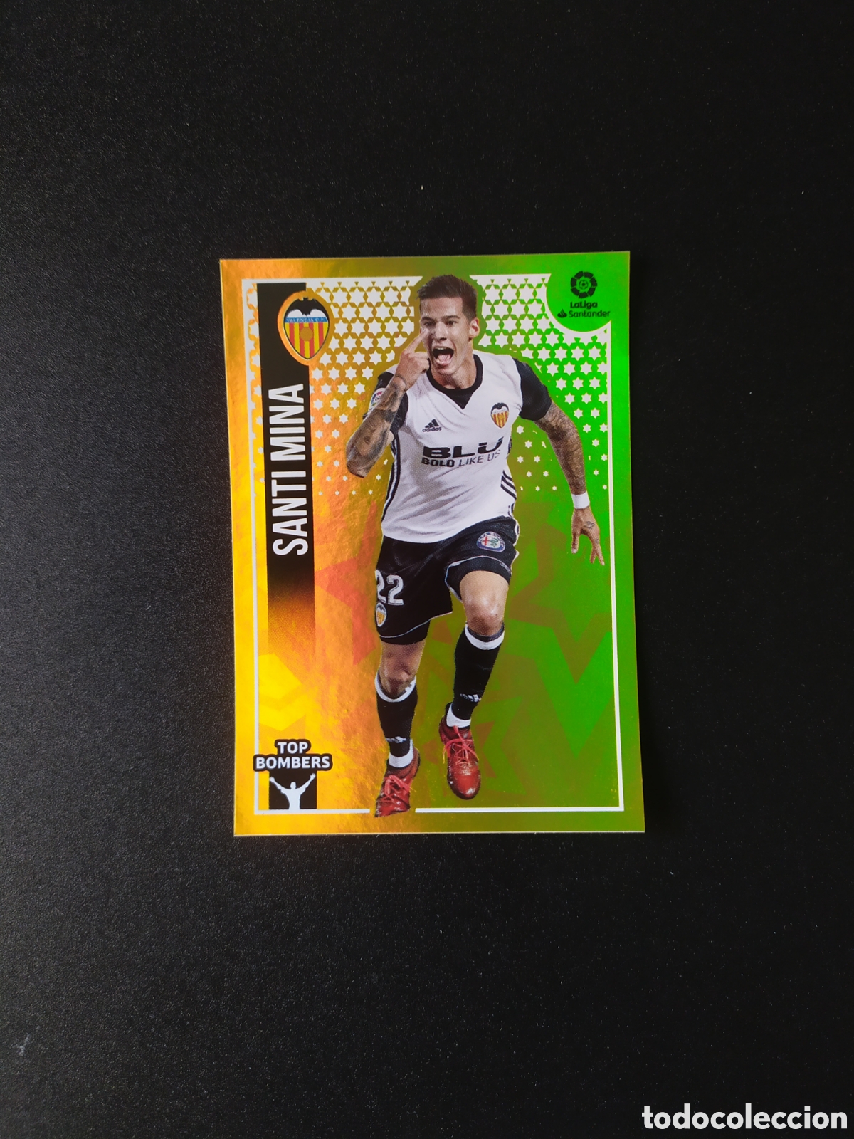 Cartes &agrave; collectionner de Football: Liga este 2018 2019 18 19 panini Santi Mina top bombers n&deg; 21 Valencia