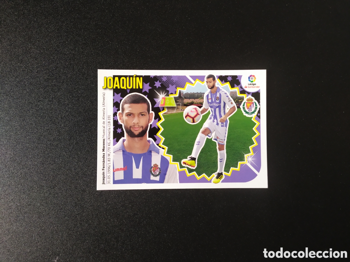 Cartes &agrave; collectionner de Football: Liga este 2018 2019 18 19 panini Joaquin coloca n&ordm; 6 bis Valladolid