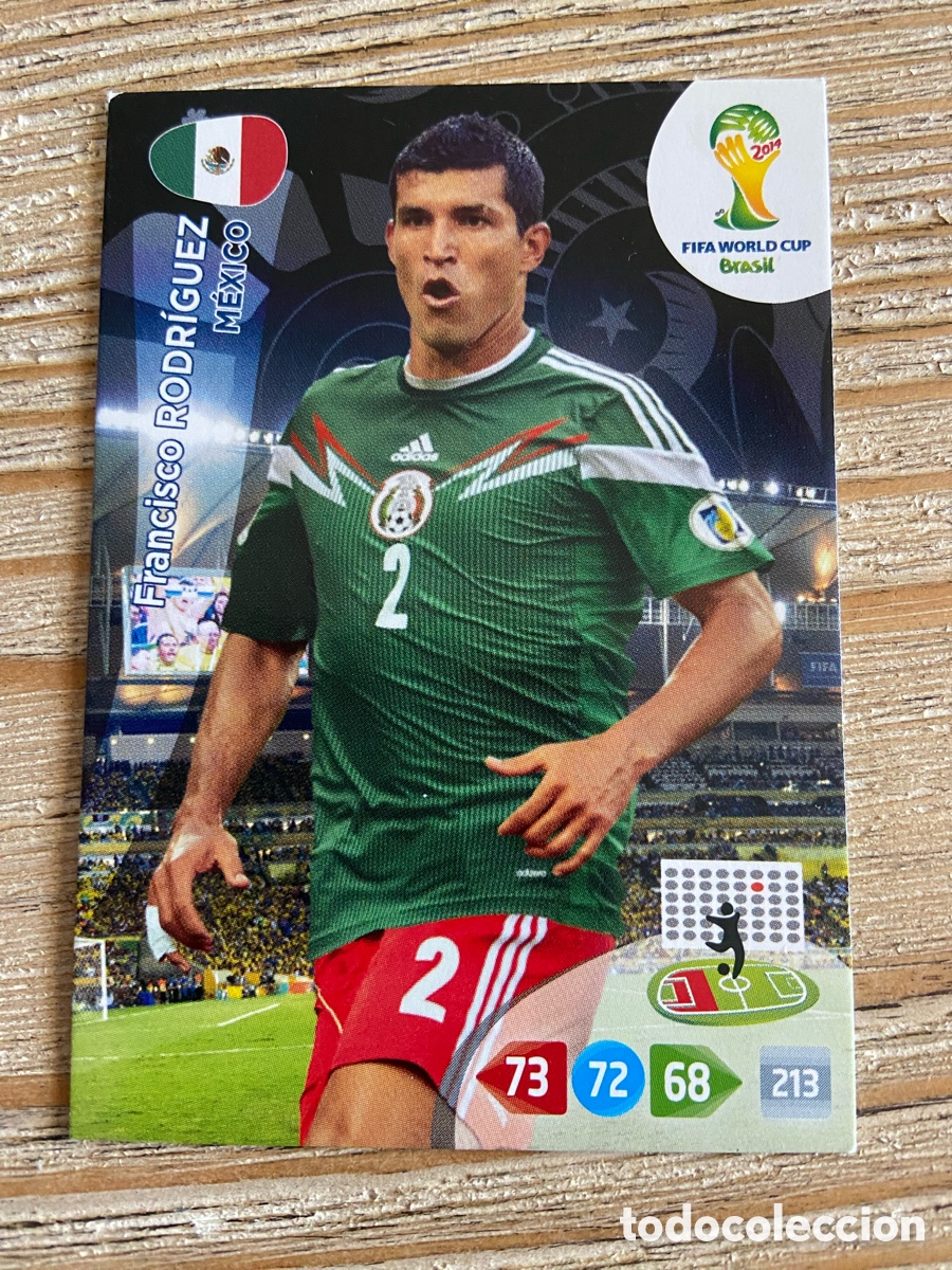 Fu&szlig;ball-Sticker: FRANCISCO RODRIGUEZ MEXICO ADRENALYN XL BRASIL 2014 WORLD CUP MUNDIAL FUTBOL 14