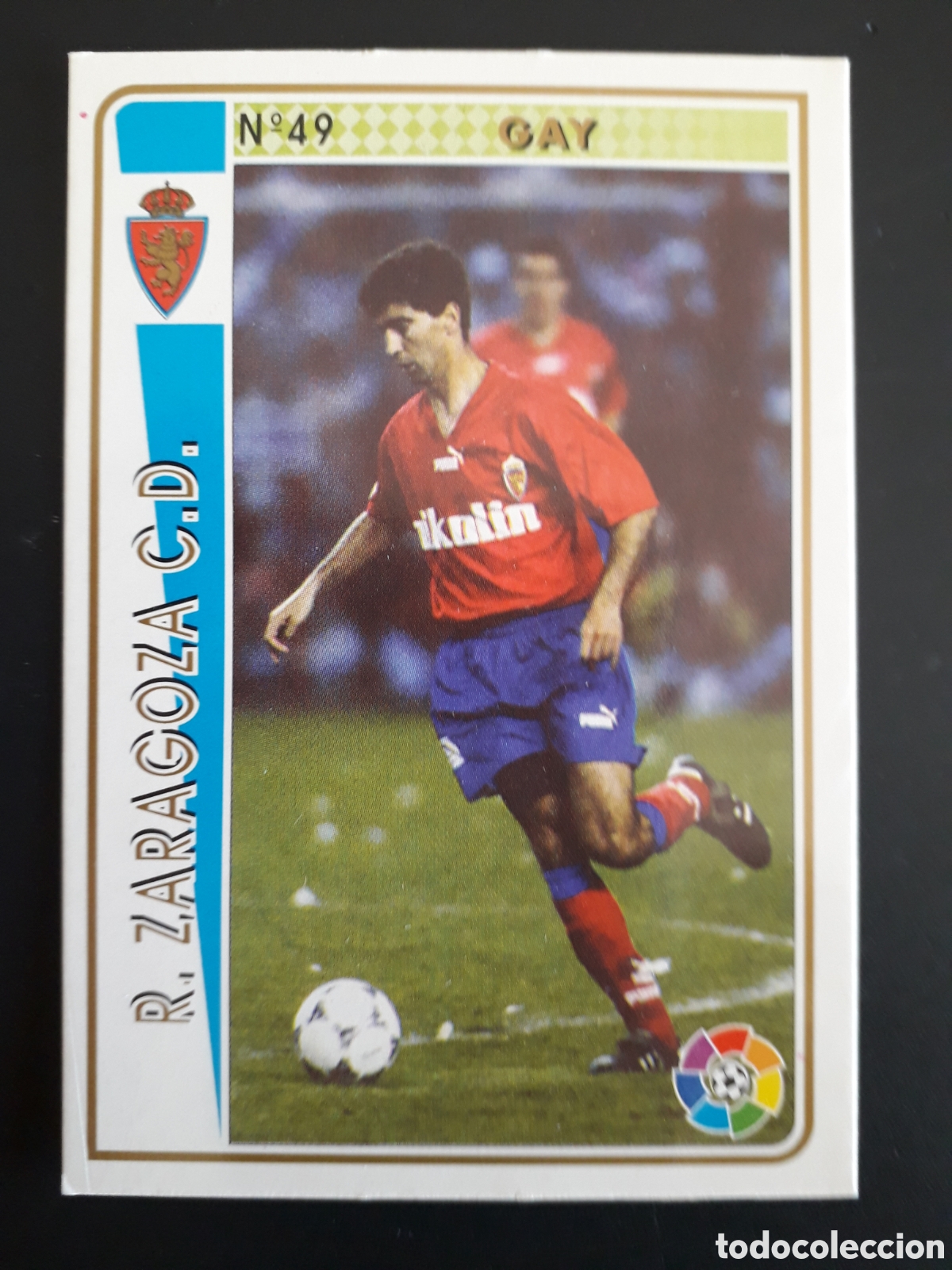 Football Stickers: GAY ZARAGOZA LAS FICHAS DE LA LIGA 1994 1995 94 95 N&deg; 49 MUNDICROMO MC PEDIDO M&Iacute;NIMO 3&euro;.