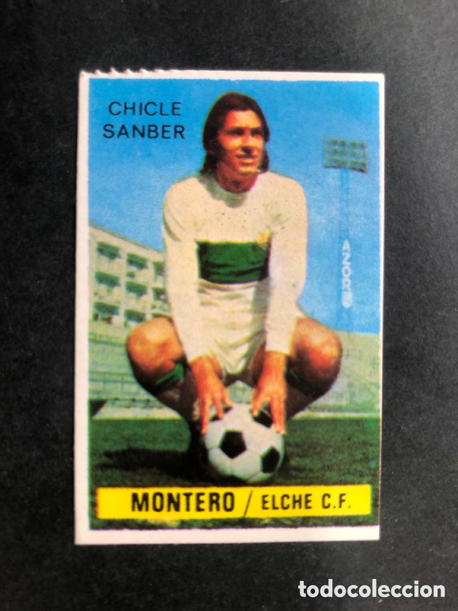 Football Stickers: CROMO FUTBOL SIN PEGAR MONTERO ELCHE C.F CHICLE SANBER